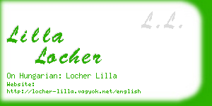 lilla locher business card